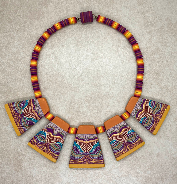 Intricate Statement Necklace in Southwest Colors
